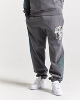 Cross Oversized Joggers - Grey/Blue