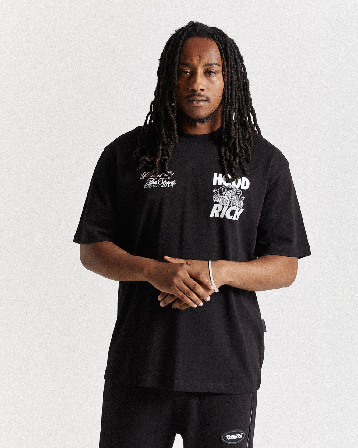 Flash Oversized T-Shirt - Black/White/Pink