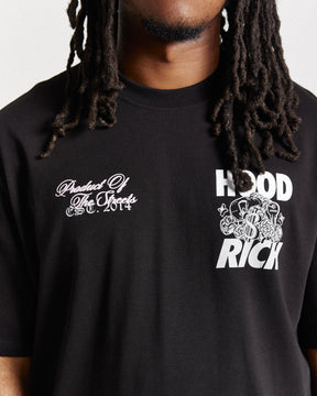 Flash Oversized T-Shirt - Black/White/Pink