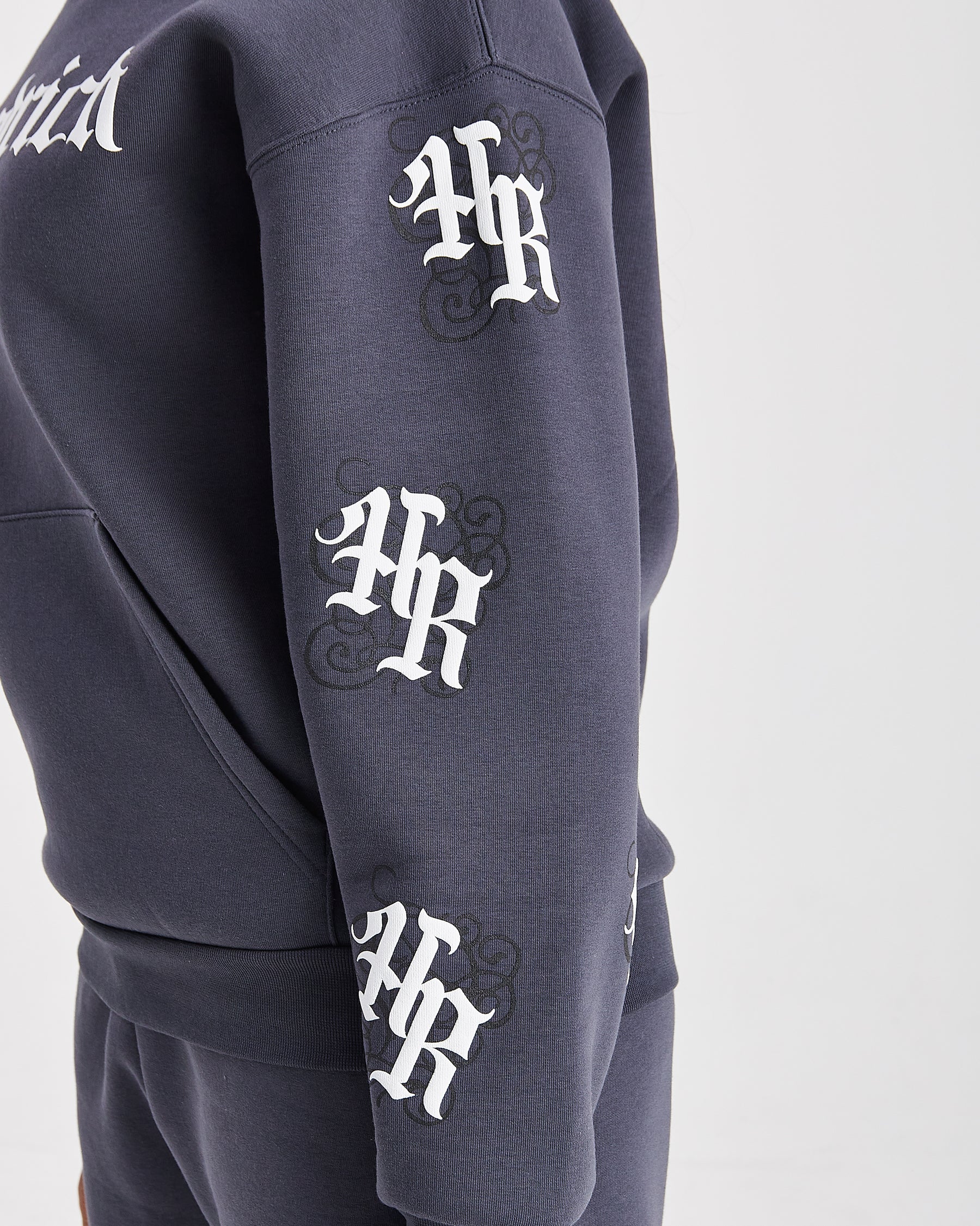 Onyx Oversized Hoodie - Grey/White