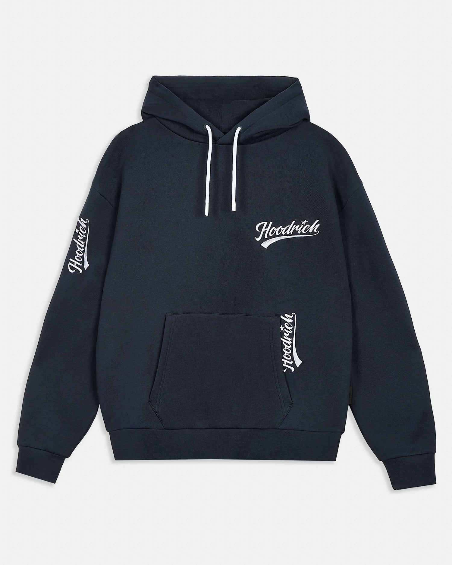Multi Stade Oversized Hoodie - Navy/White
