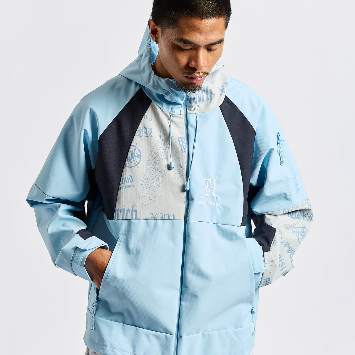 Chroma Shell Jacket - Blue/White