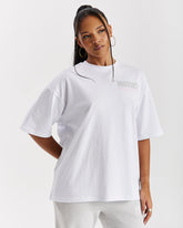 Flex Oversized T-Shirt - White/Grey/Pink