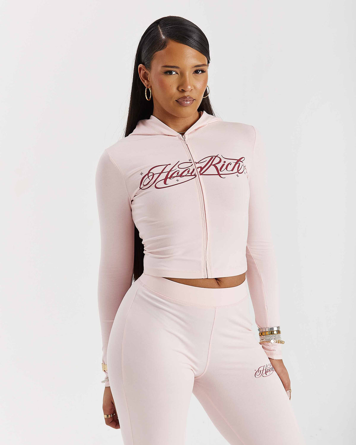 Solace Fitted Zip Top - Pink