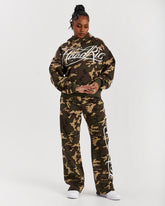 Solace Wide Leg Joggers - Camo