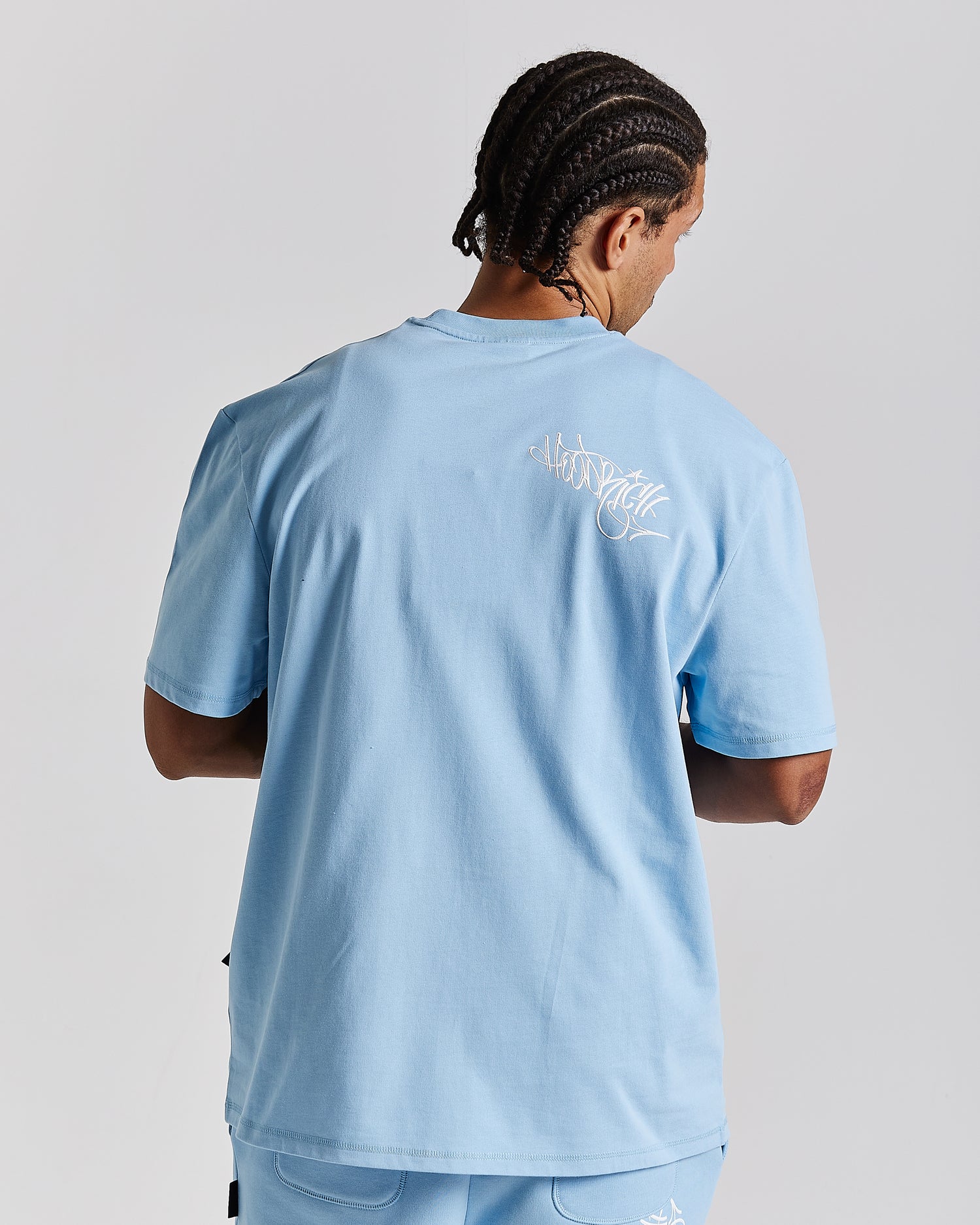 Tag Oversized T-Shirt - Blue/White