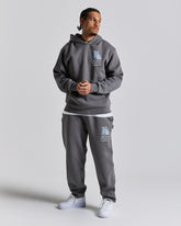 Tornado Oversized Joggers - Grey/White/Blue