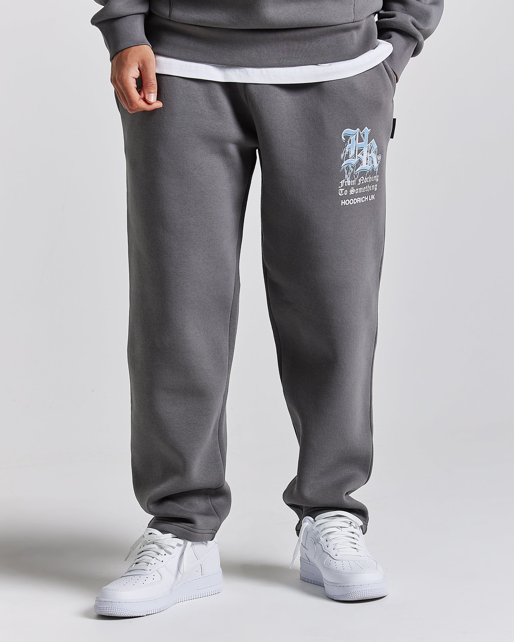 Tornado Oversized Joggers - Grey/White/Blue