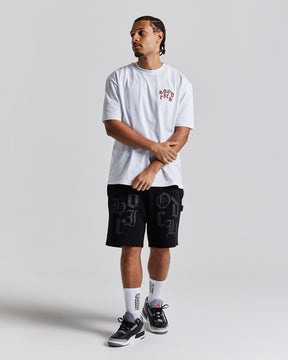 Crown Oversized T-Shirt - White/Red/Black