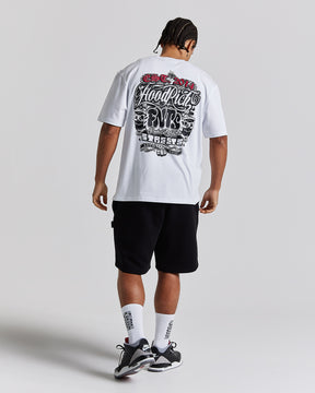 Crown Oversized T-Shirt - White/Red/Black