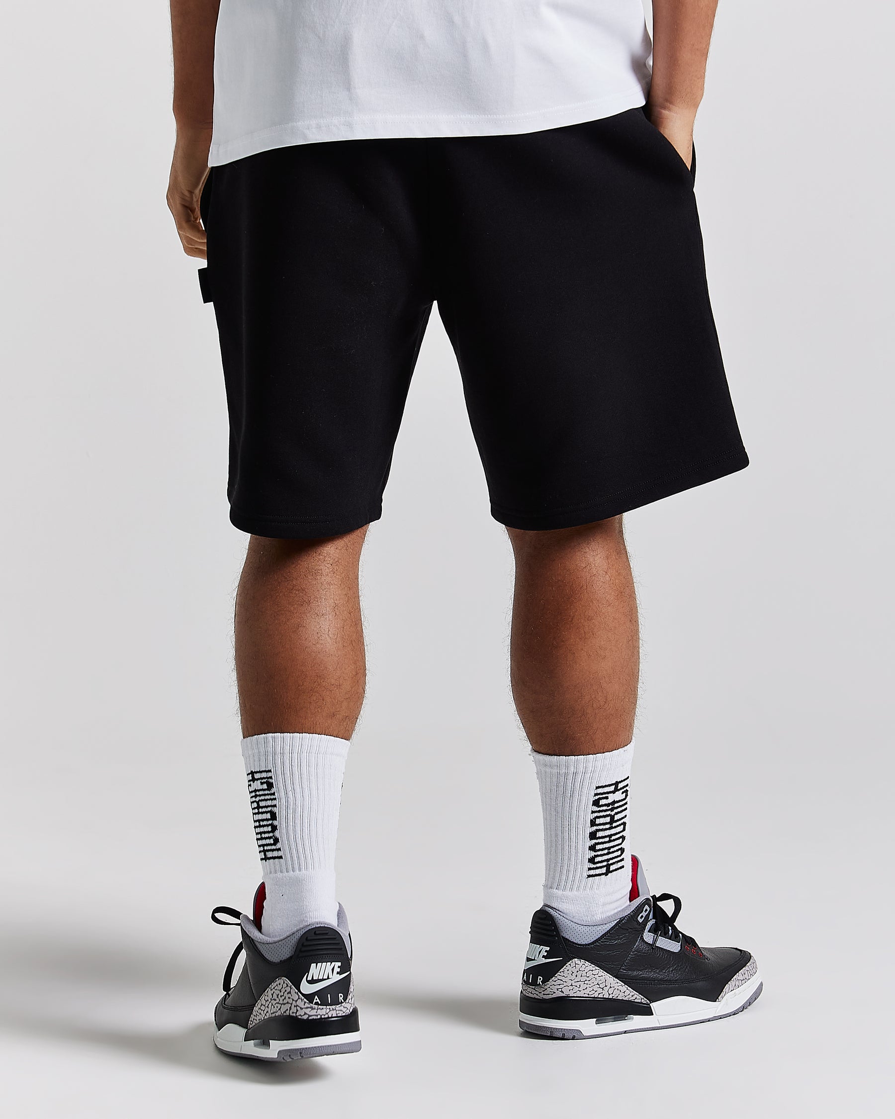 Crown Oversized Shorts - Black/Red