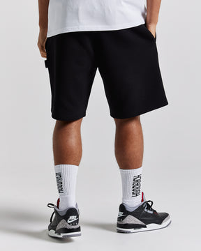 Crown Oversized Shorts - Black/Red