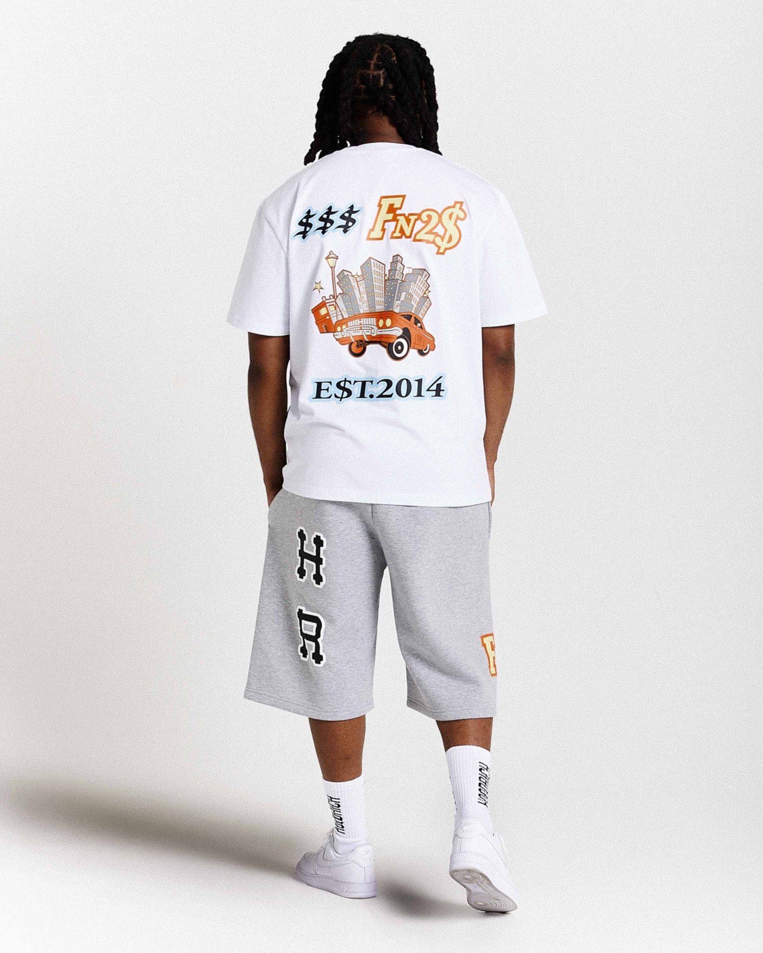 Loony Oversized T-Shirt - White/Black