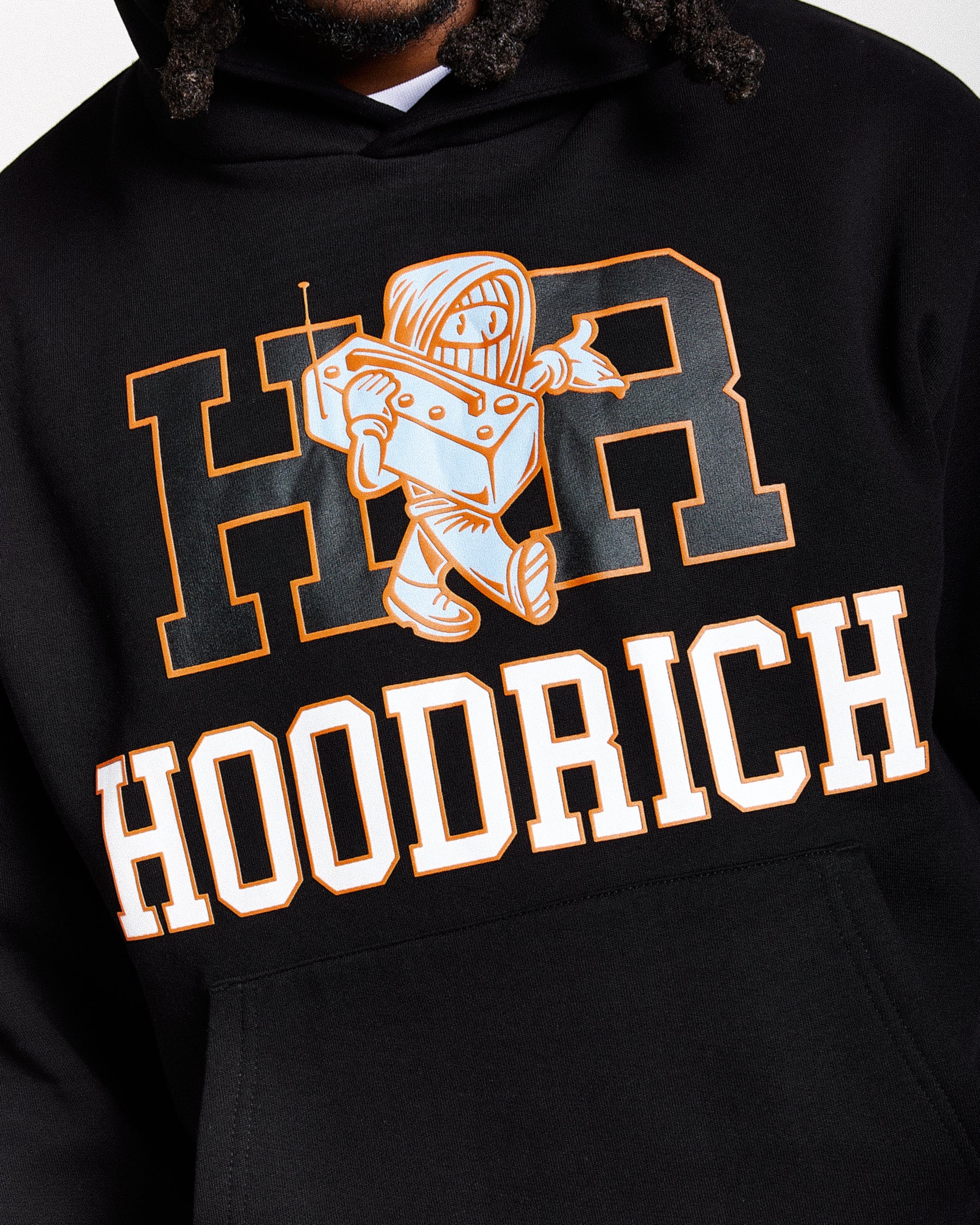 Loony Oversized Hoodie - Black/White