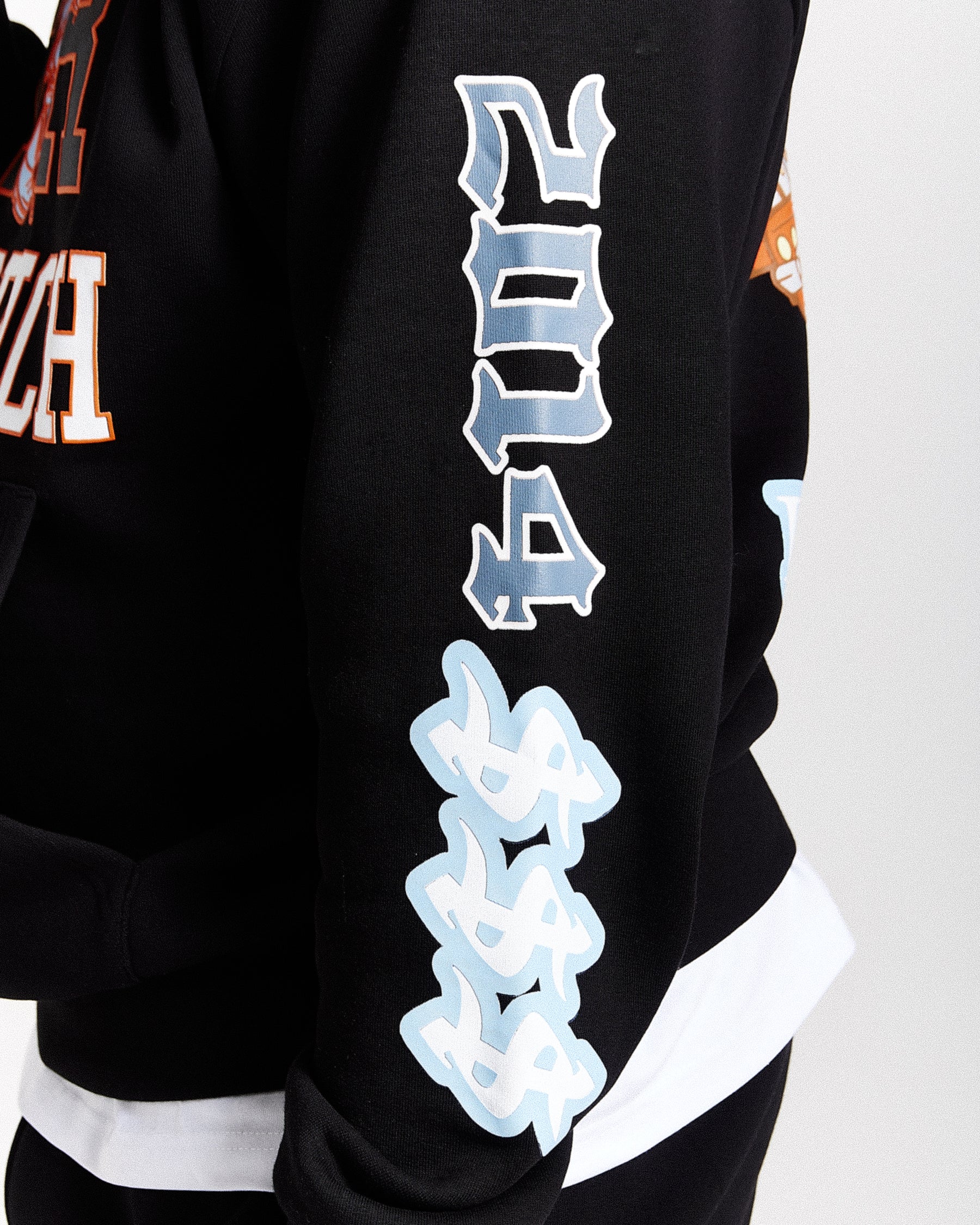 Loony Oversized Hoodie - Black/White