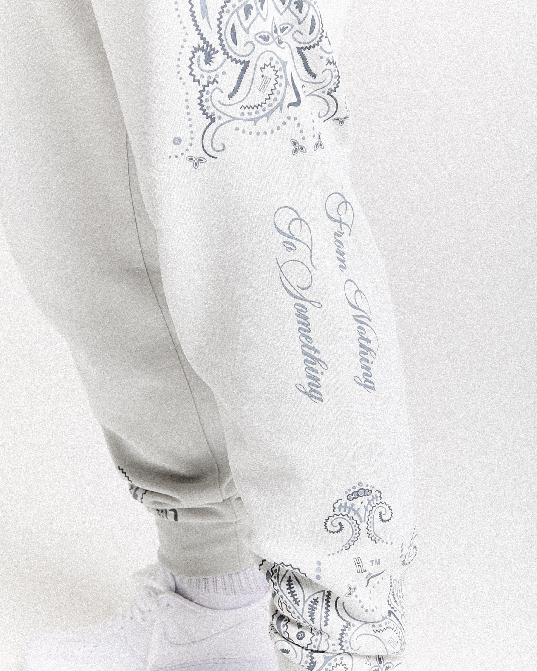 Motif Joggers - Light Grey/Black