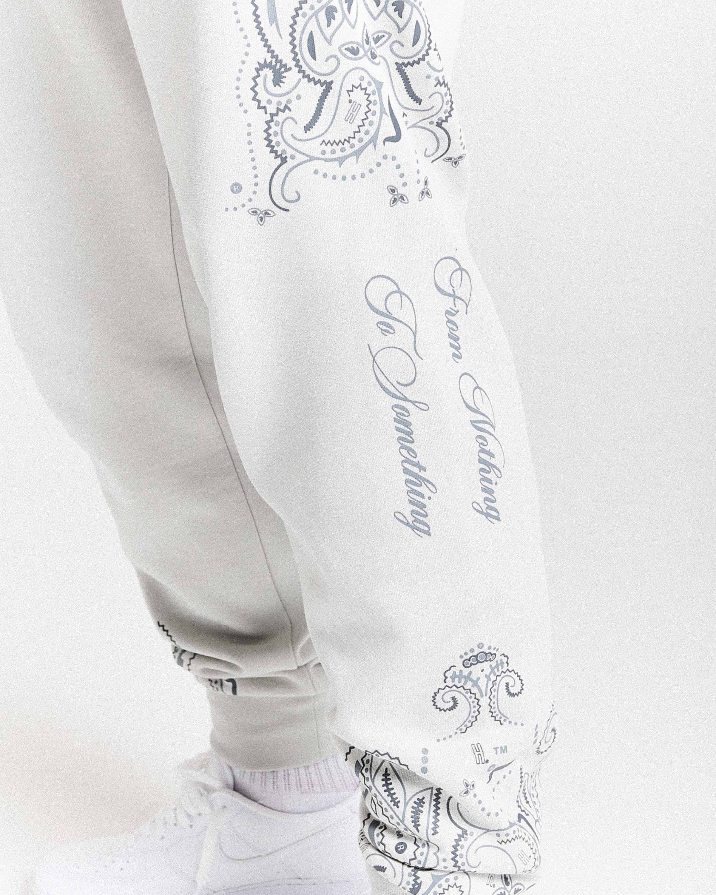 Motif Joggers - Light Grey/Black
