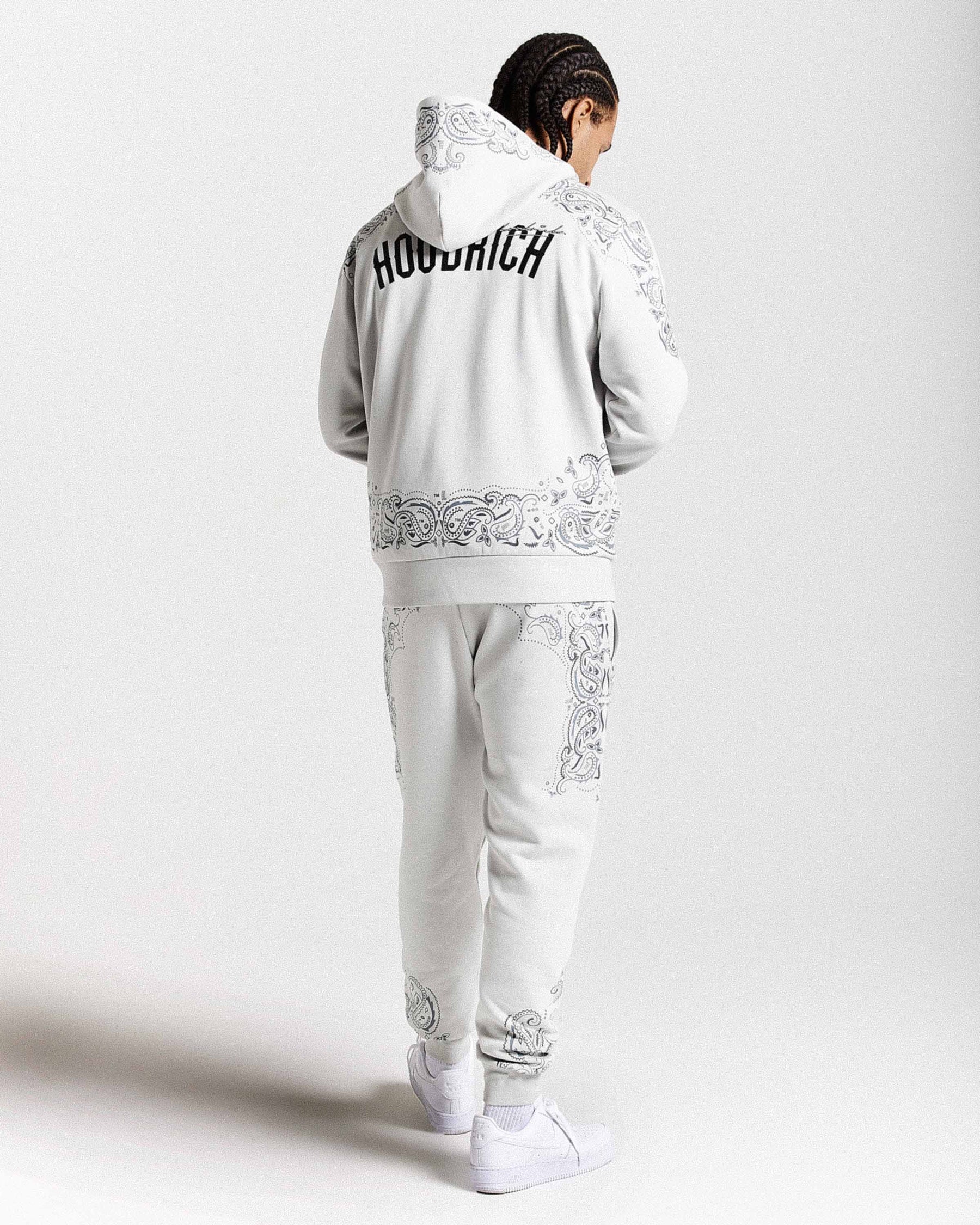 Motif Joggers - Light Grey/Black