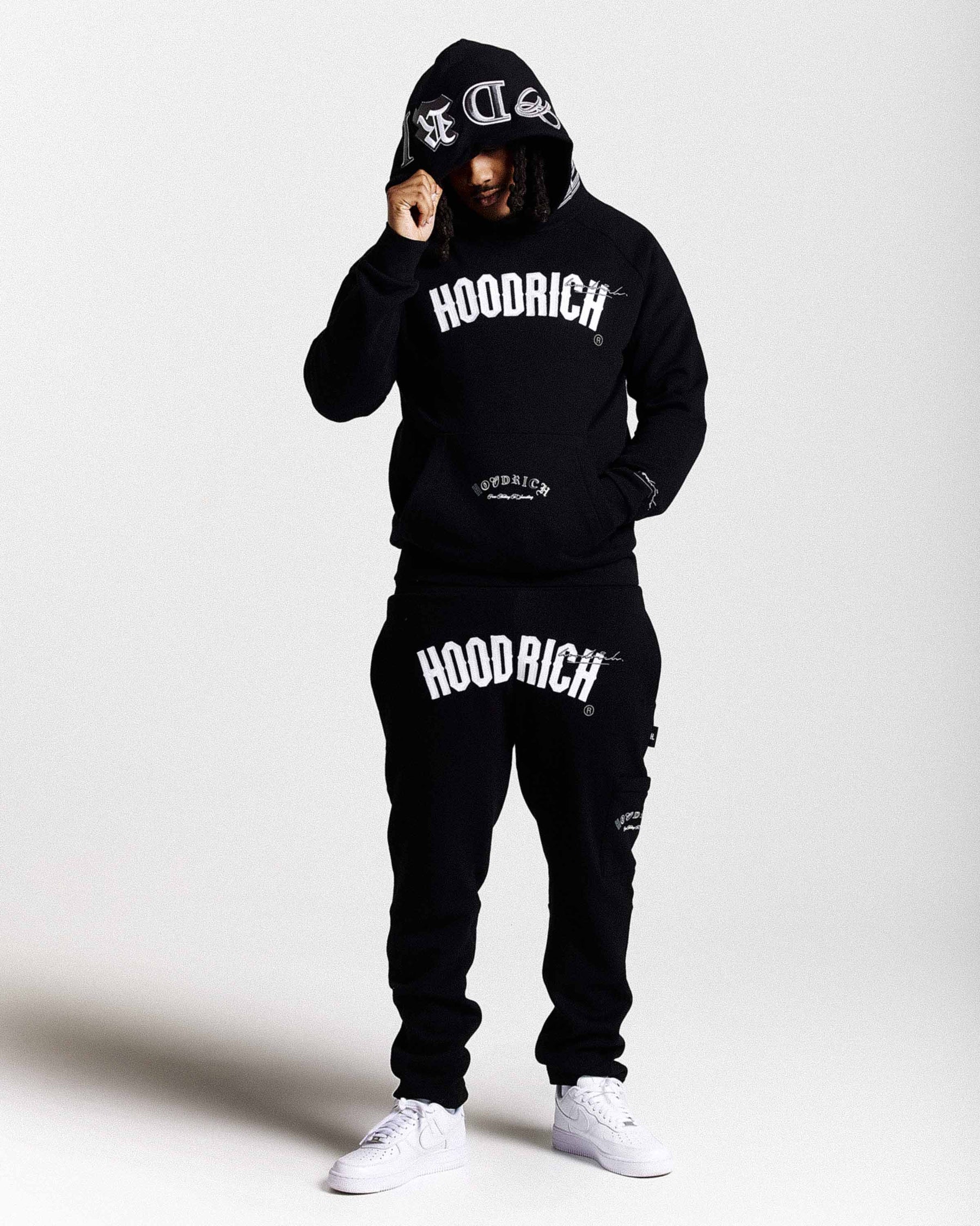 Stature Hoodie - Black/White/Grey