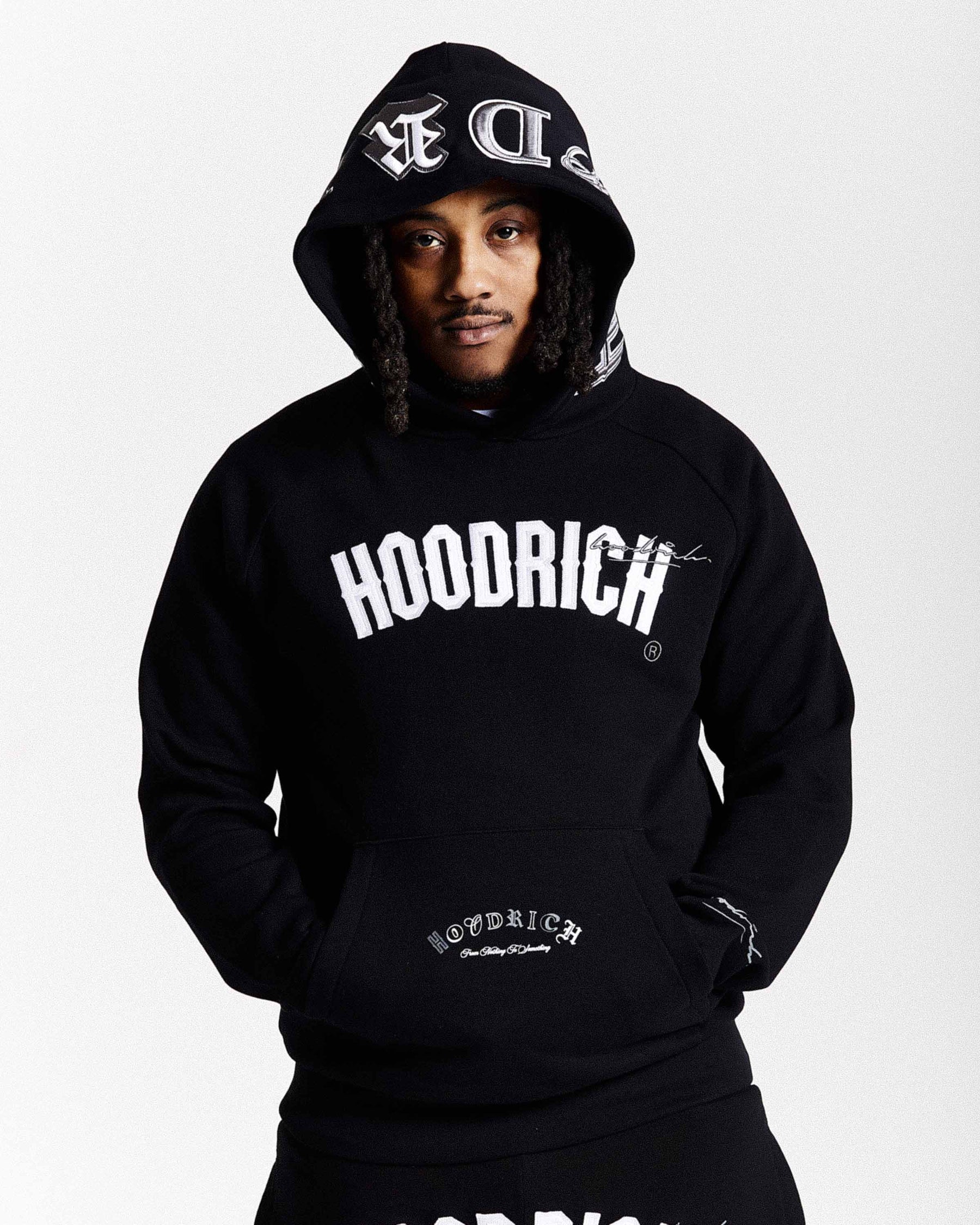 Stature Hoodie - Black/White/Grey