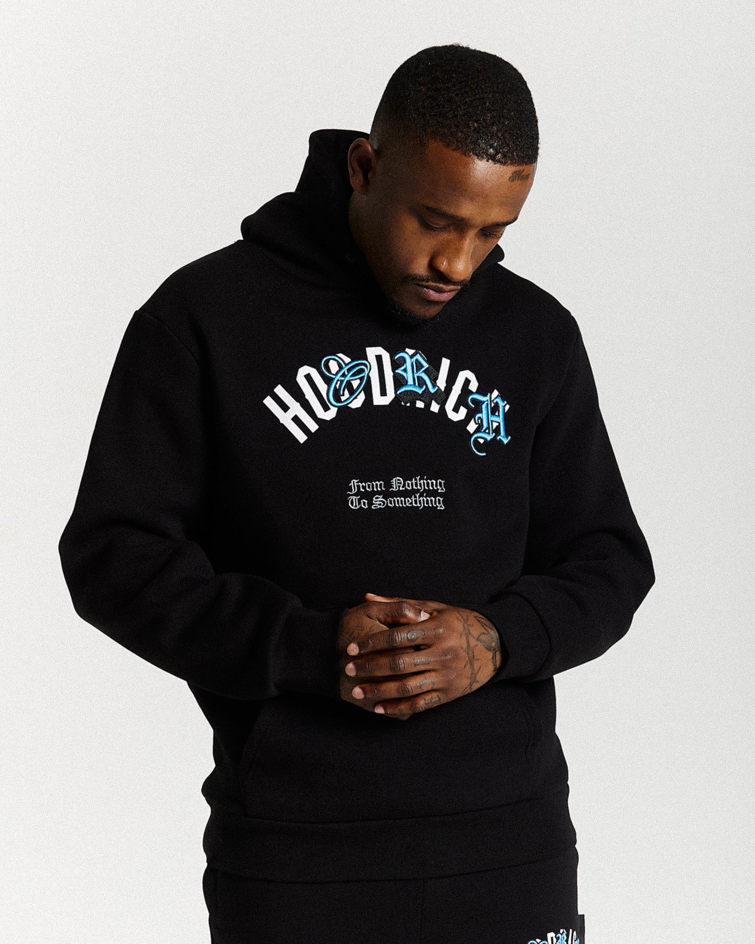 Shadow Hoodie - Black/White/Blue