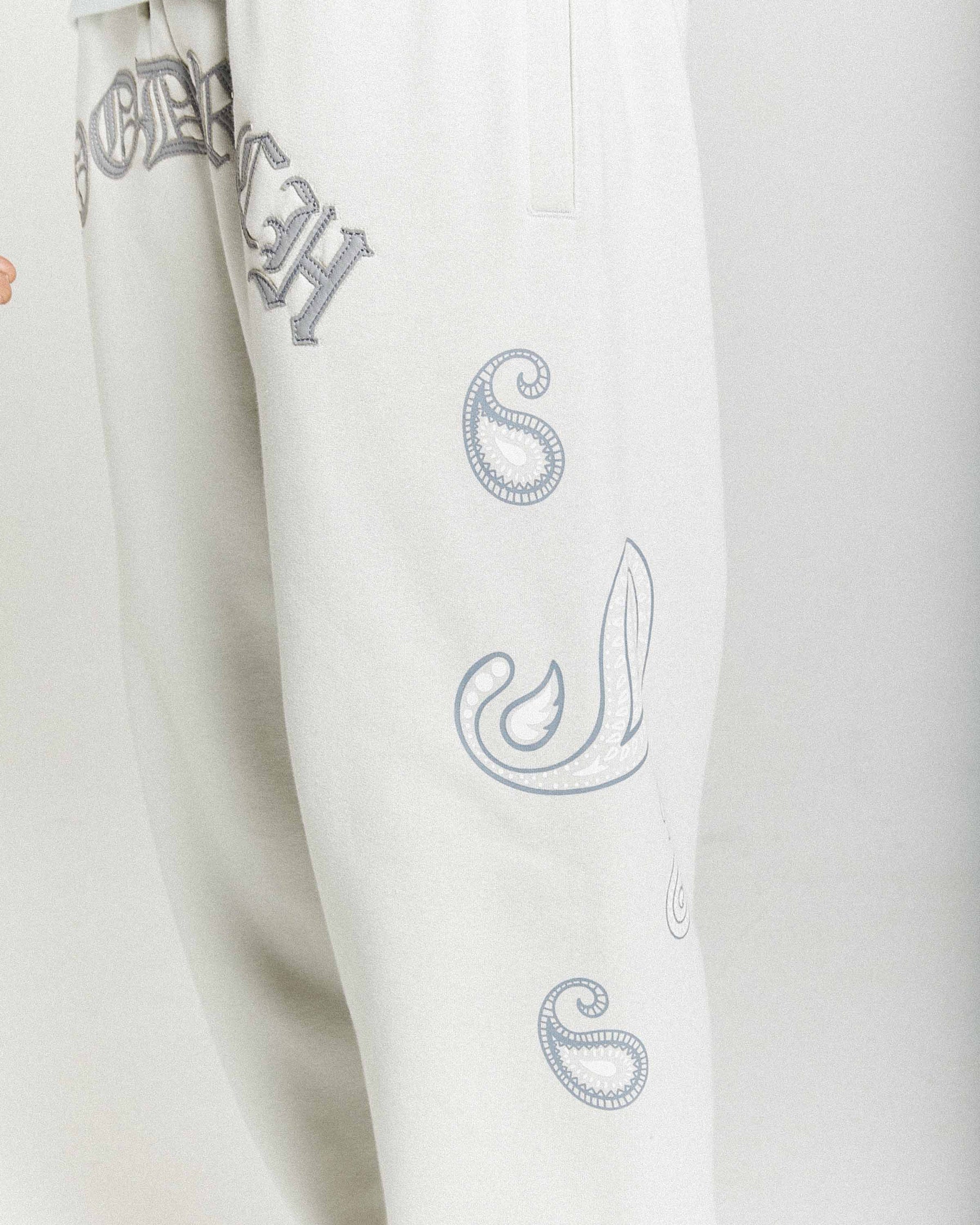 Inkline Oversized Joggers - Grey/White