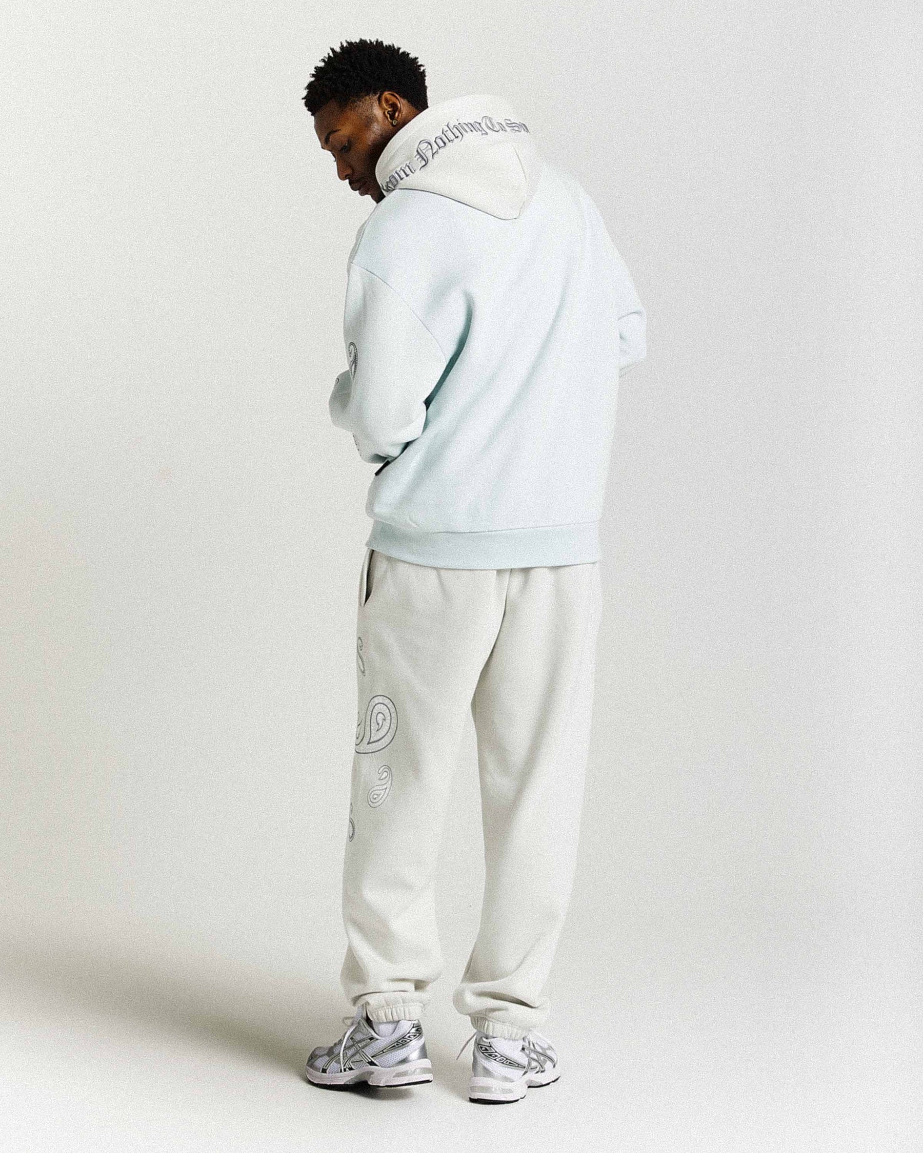 Inkline Oversized Joggers - Grey/White