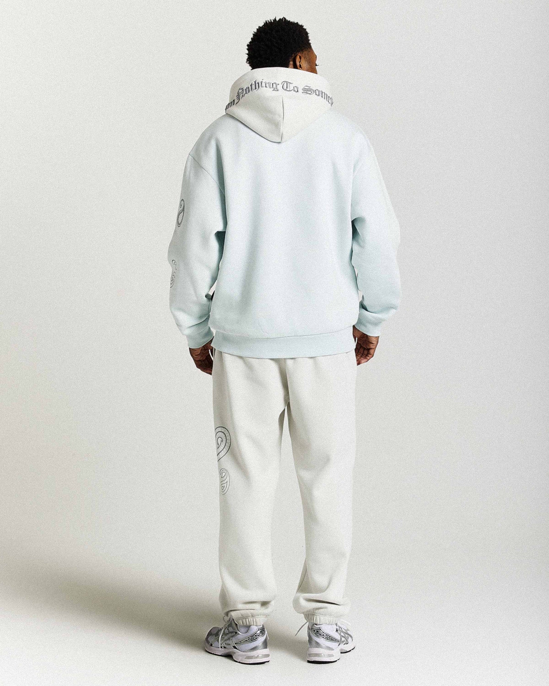 Inkline Oversized Joggers - Grey/White