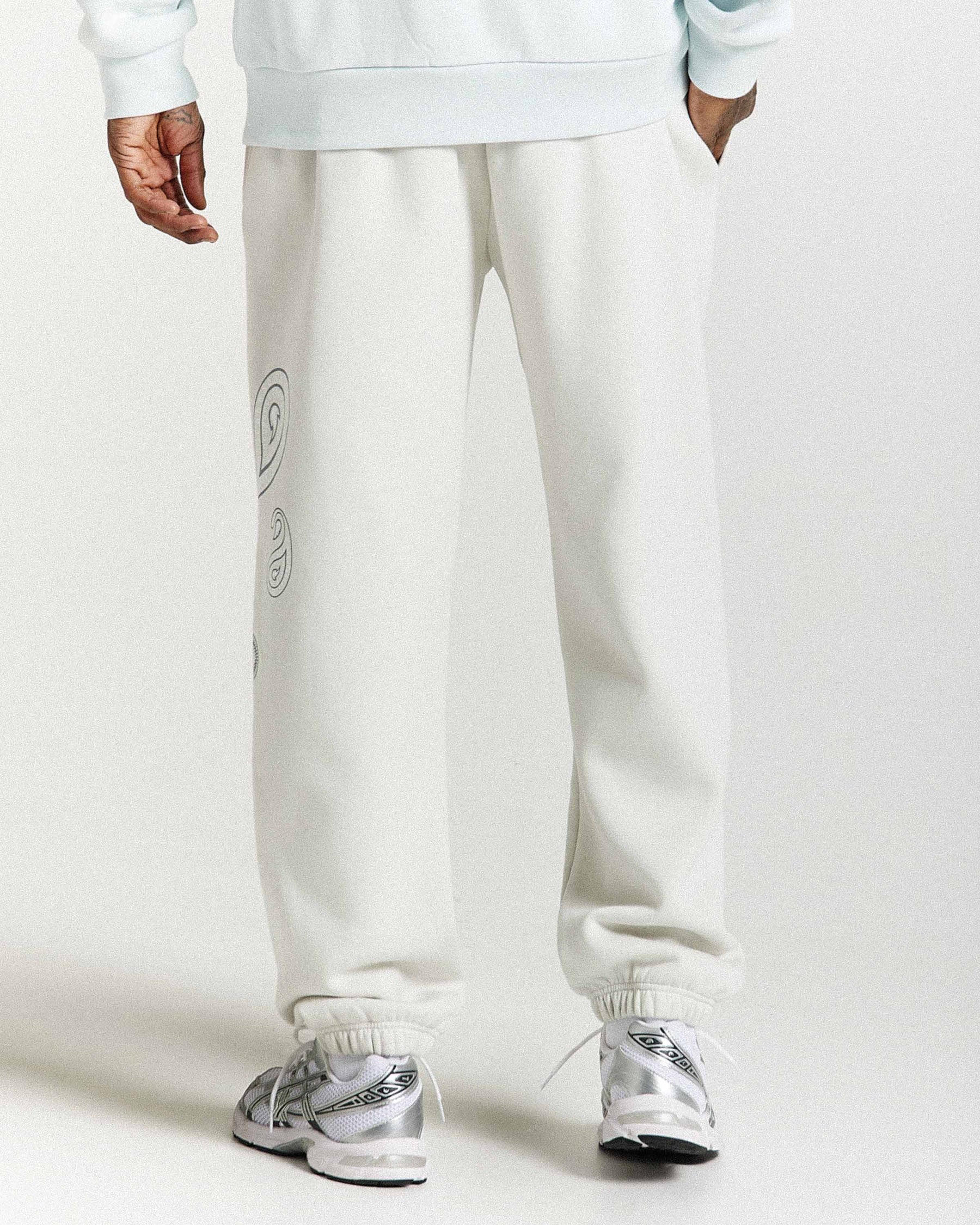 Inkline Oversized Joggers - Grey/White