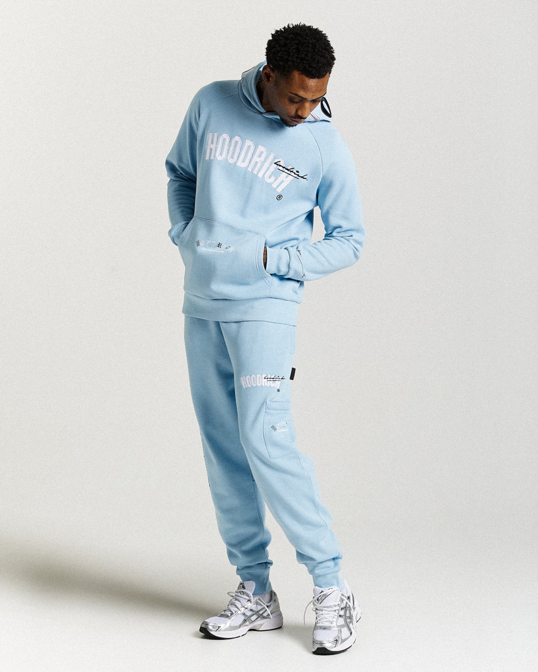 Heat Joggers - Blue/White