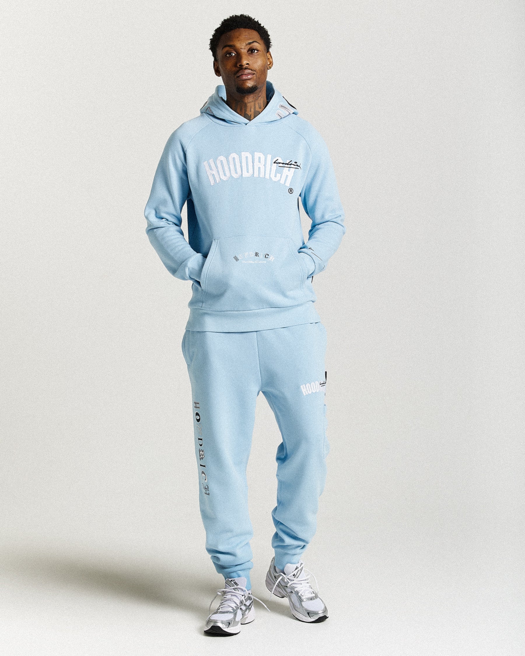 Heat Joggers - Blue/White