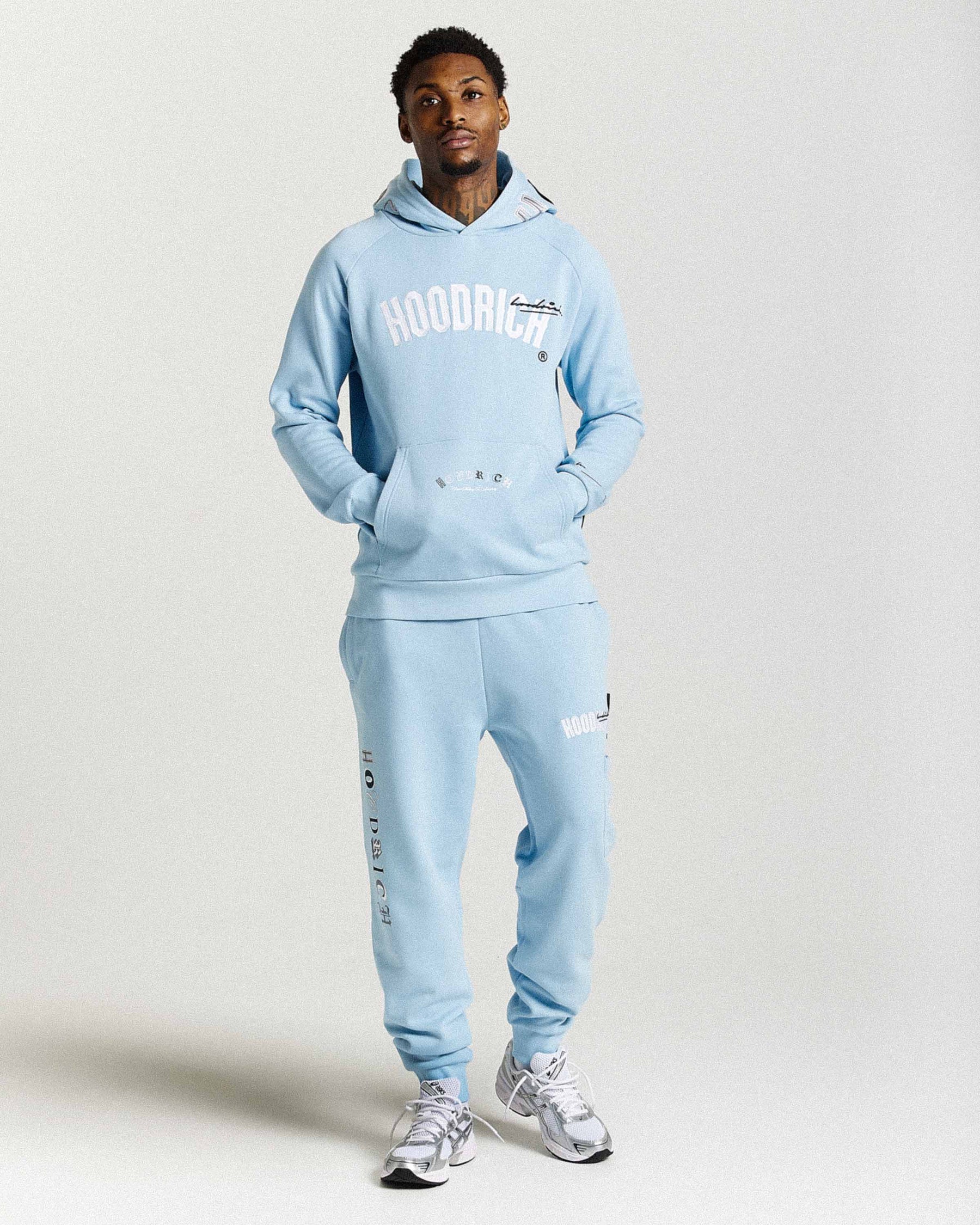 Heat Joggers - Blue/White