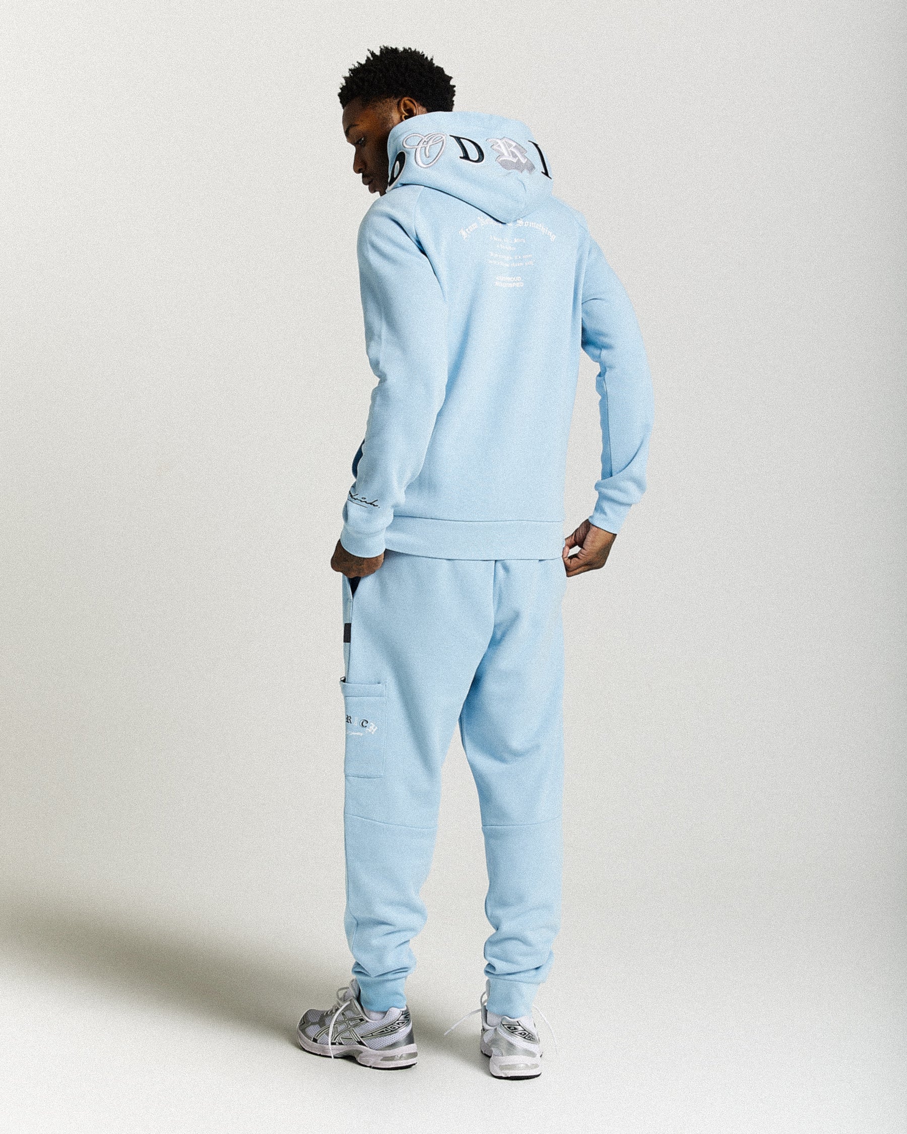 Heat Joggers - Blue/White