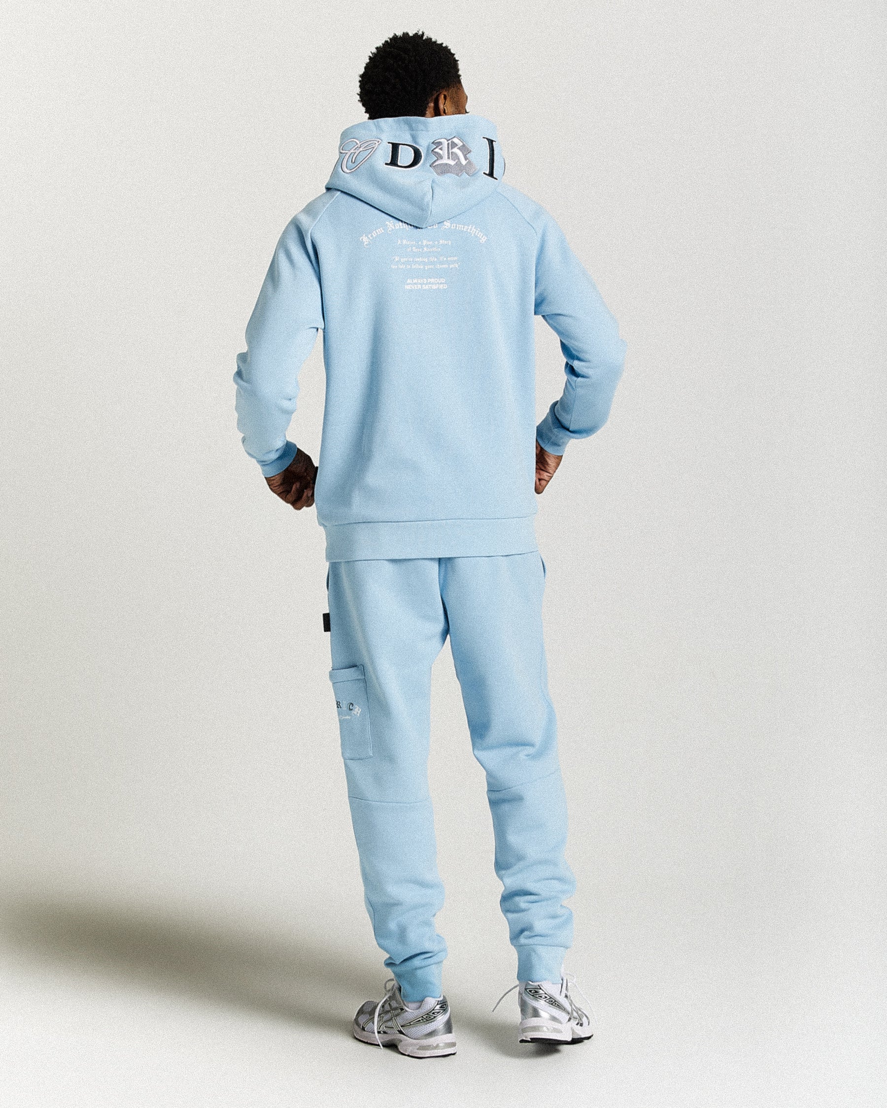Heat Joggers - Blue/White