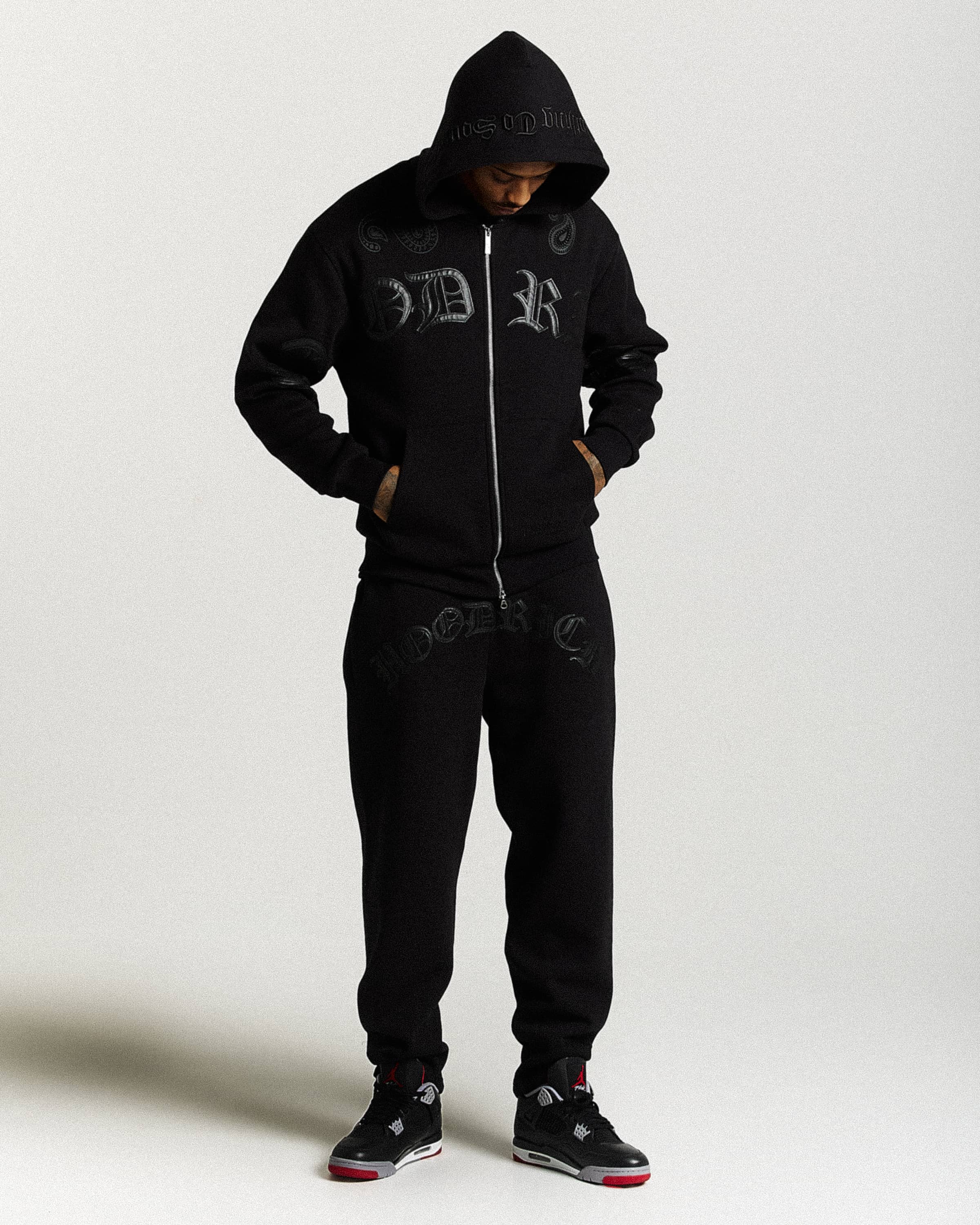 Inkline Oversized Joggers - Black