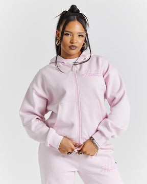 Finesse Zip Hoodie - Pinks/Rhinestone