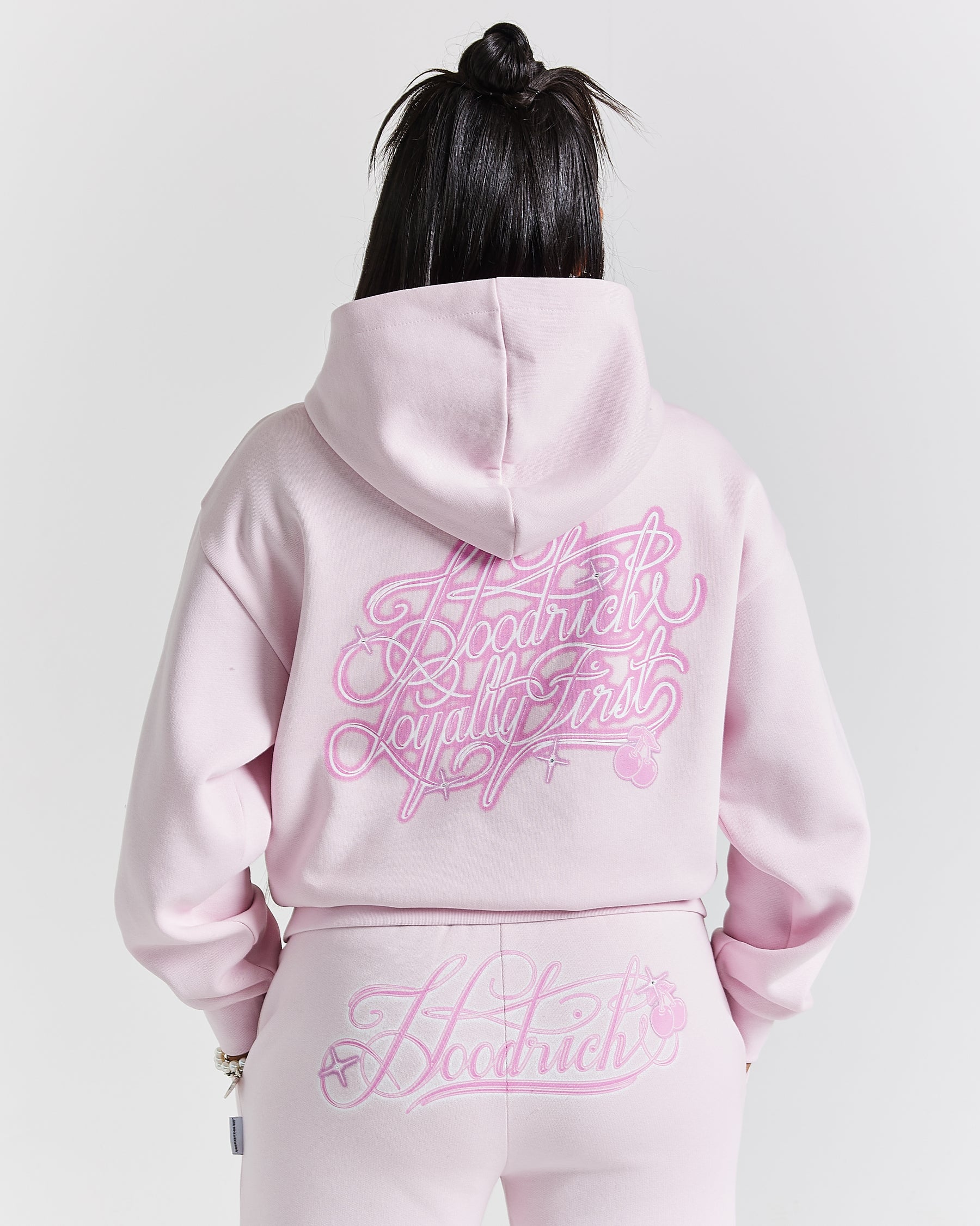 Finesse Zip Hoodie - Pinks/Rhinestone