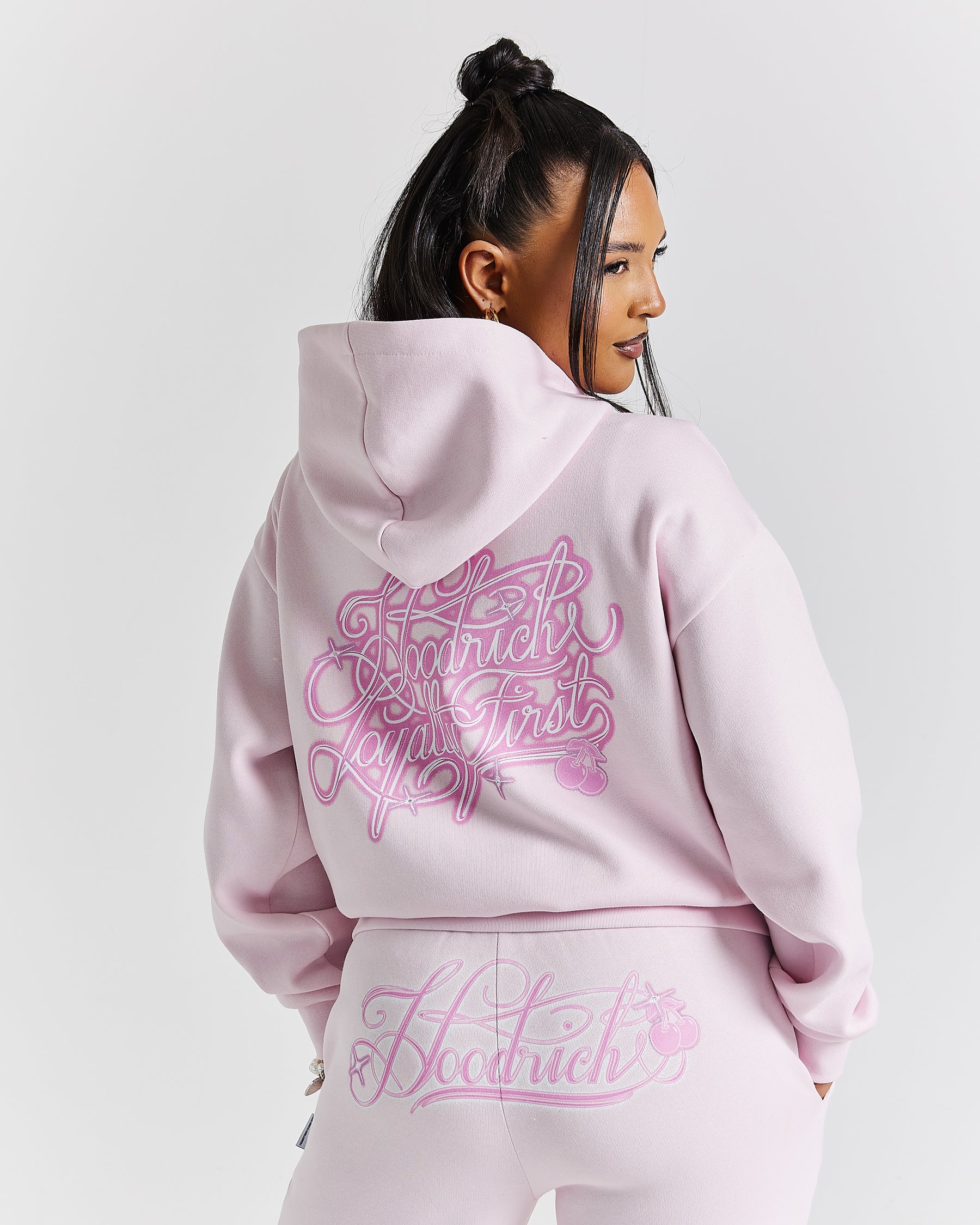 Finesse Zip Hoodie - Pinks/Rhinestone