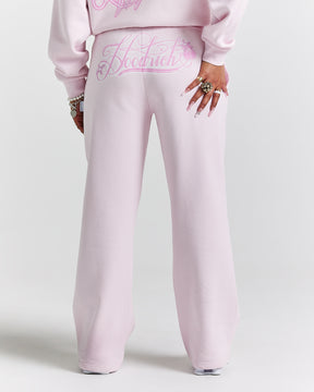 Finesse Wide Leg Jogger - Pinks/Rhinestone