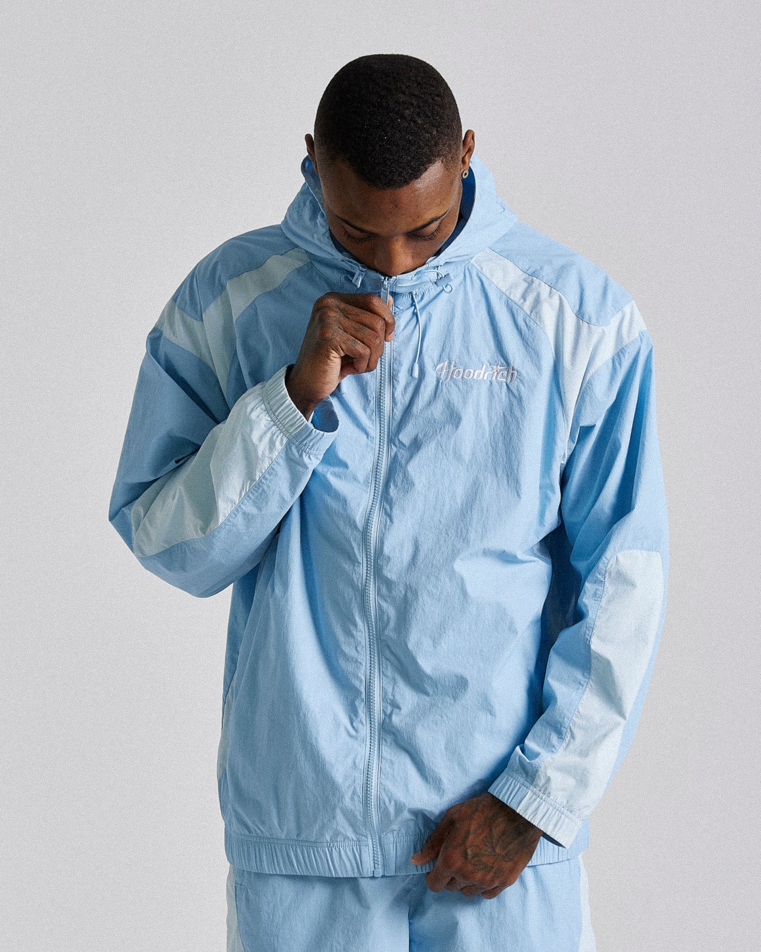 Galaxy Woven Jacket - Blue/White