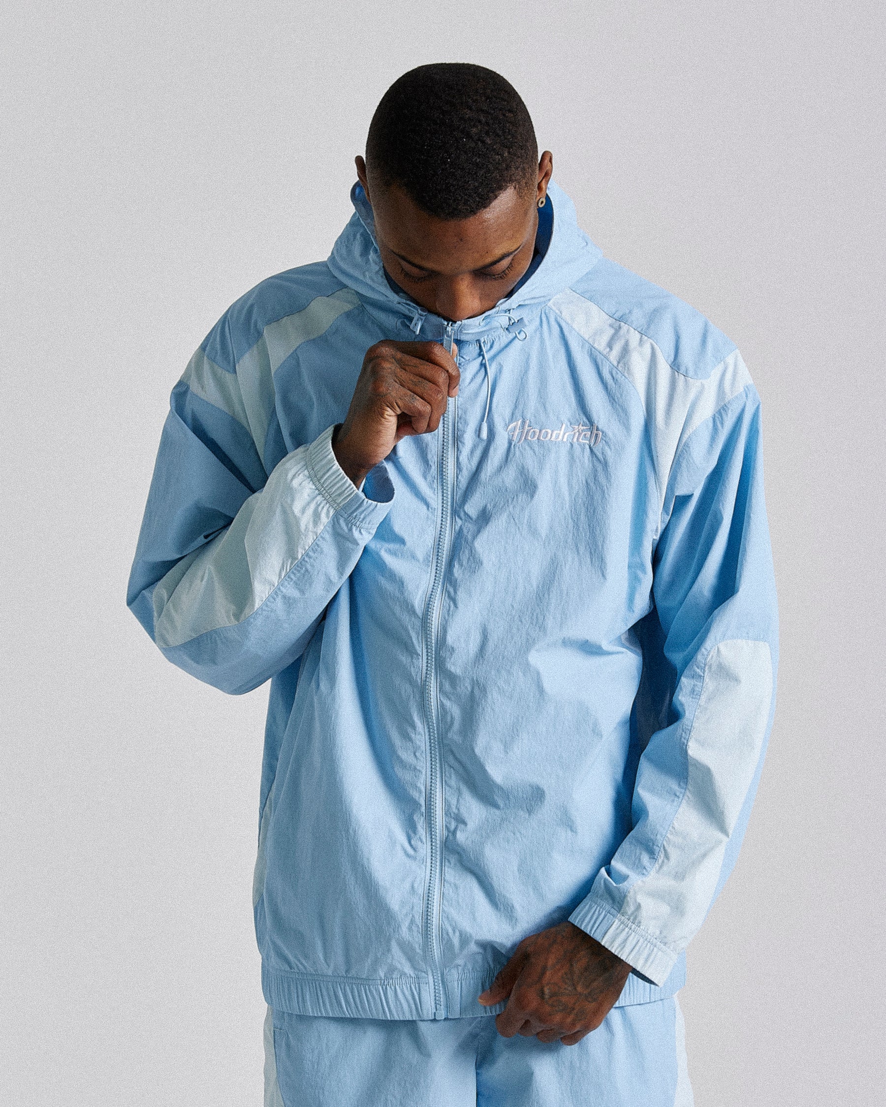 Galaxy Woven Jacket - Blue/White