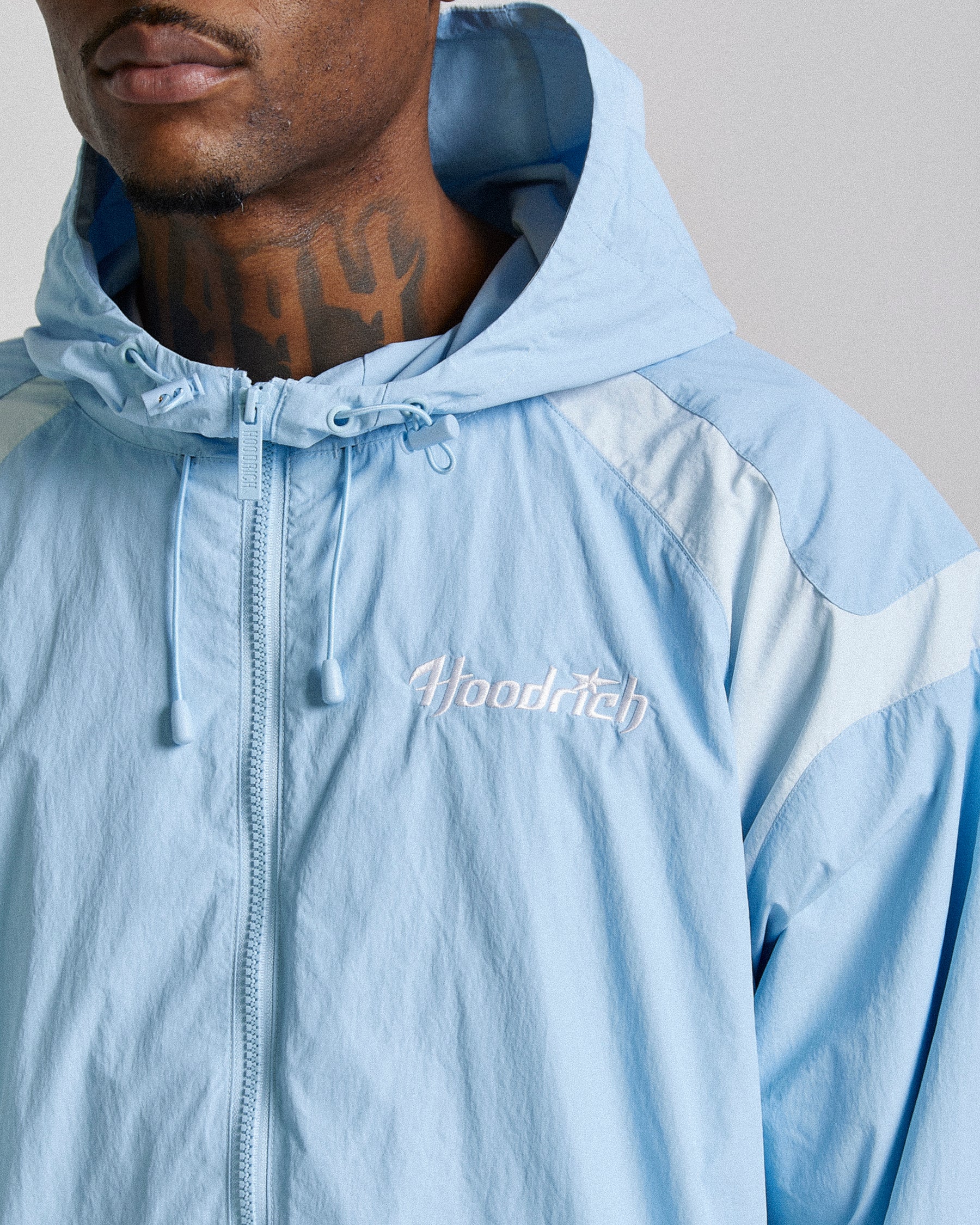 Galaxy Woven Jacket - Blue/White