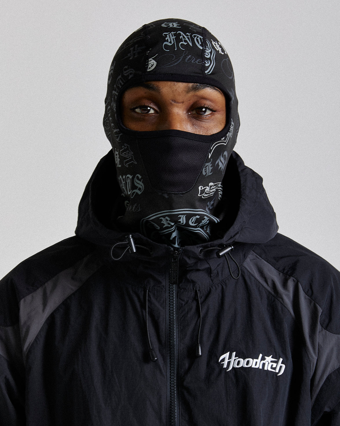 Gothtoss Balaclava - Black/Grey
